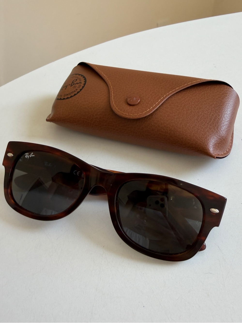 Ray-Ban *NWT* Mega Wayfarer II RB0832S Tortoise Sunglasses w/ Case
